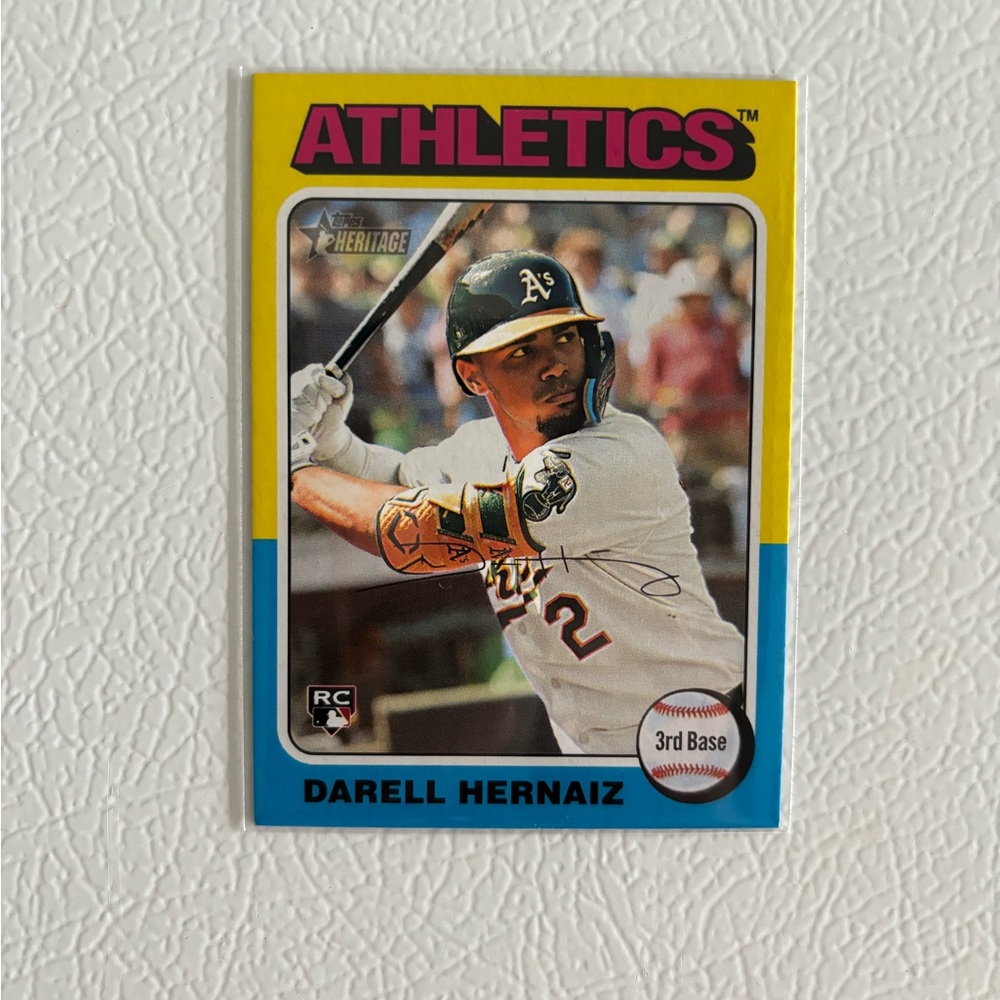 2024 Topps Heritage Athletics (RC) Darell Hernaiz #670